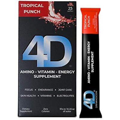 4D Clean Energy Amino-Vitamin-Energy-Supplement 25 Units In 1 Pack