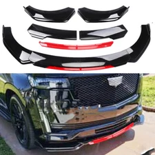 For Cadillac Escalade Gloss Front Bumper Lip Splitter Spoiler Lower Red Chin