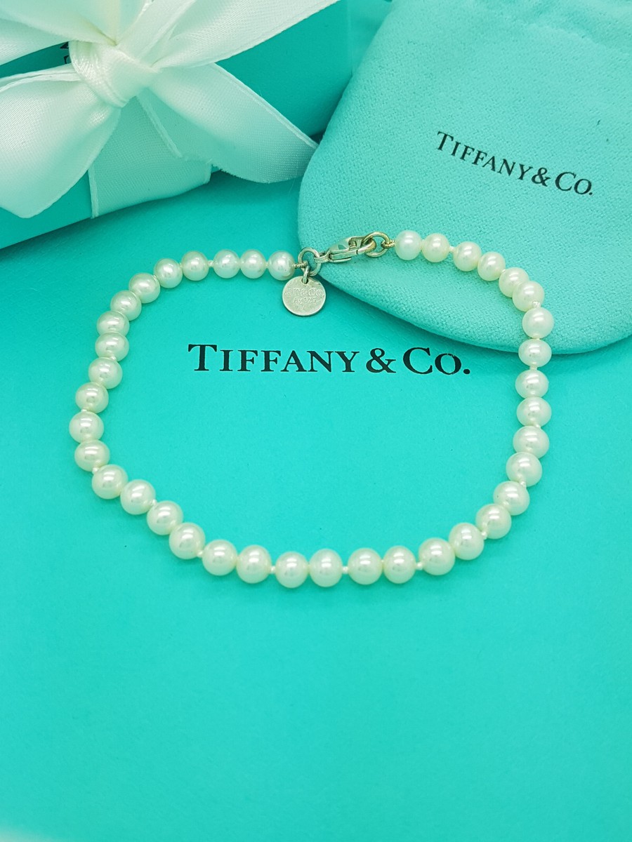 Tiffany & Co. Ziegfeld Collection 5-6mm Pearl 9 Inches XL Large