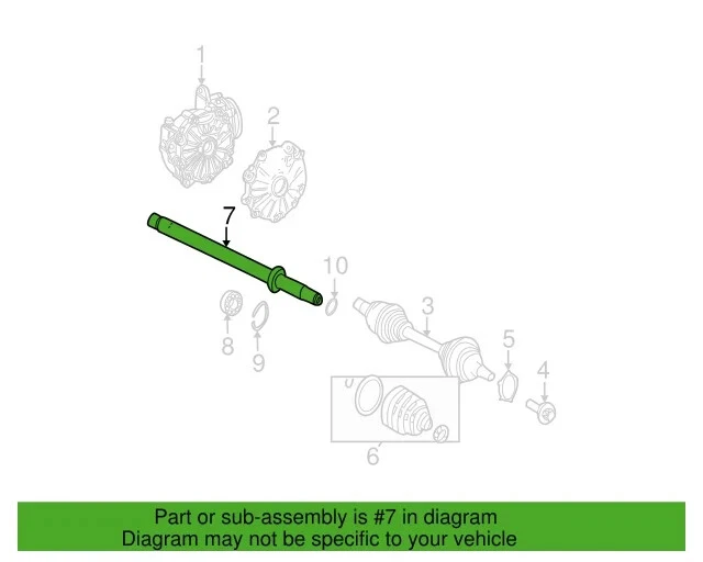Eje intermedio 2213300701 apto para Mercedes-Benz CLS400 CLS63 E63 AMG GLK350 S600 Foto 3 de 3