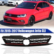 Fit 2015 2016 2017 Volkswagen Jetta Gli Front Upper Grille Honeycomb Wred Trim