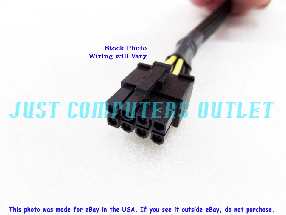 🔥 12" Supermicro CBL-PWEX-0582 8-Pin To Two (6+2) Pin 12V GPU Power Cable - Image 3 of 4