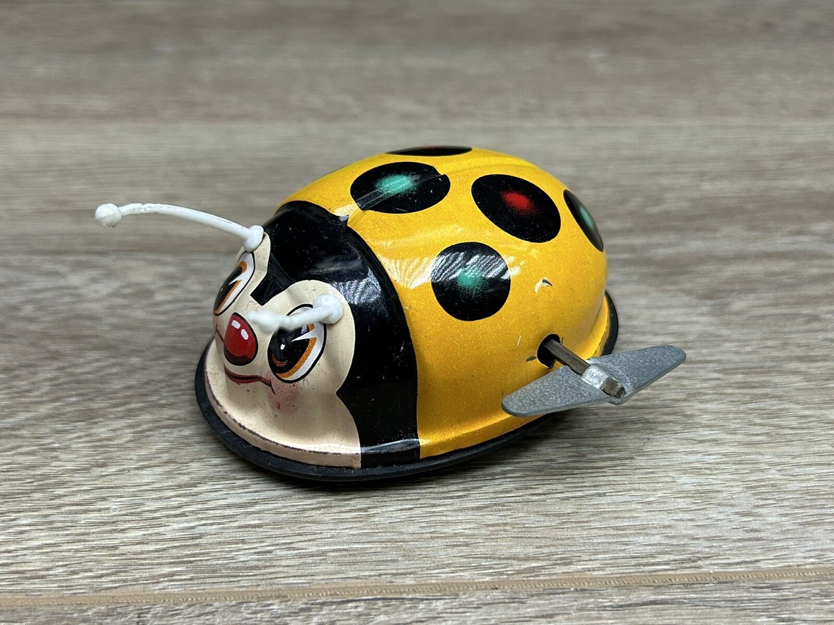 Vintage Ladybug Ladybird Metal Tin Wind Up Toy Japan | eBay