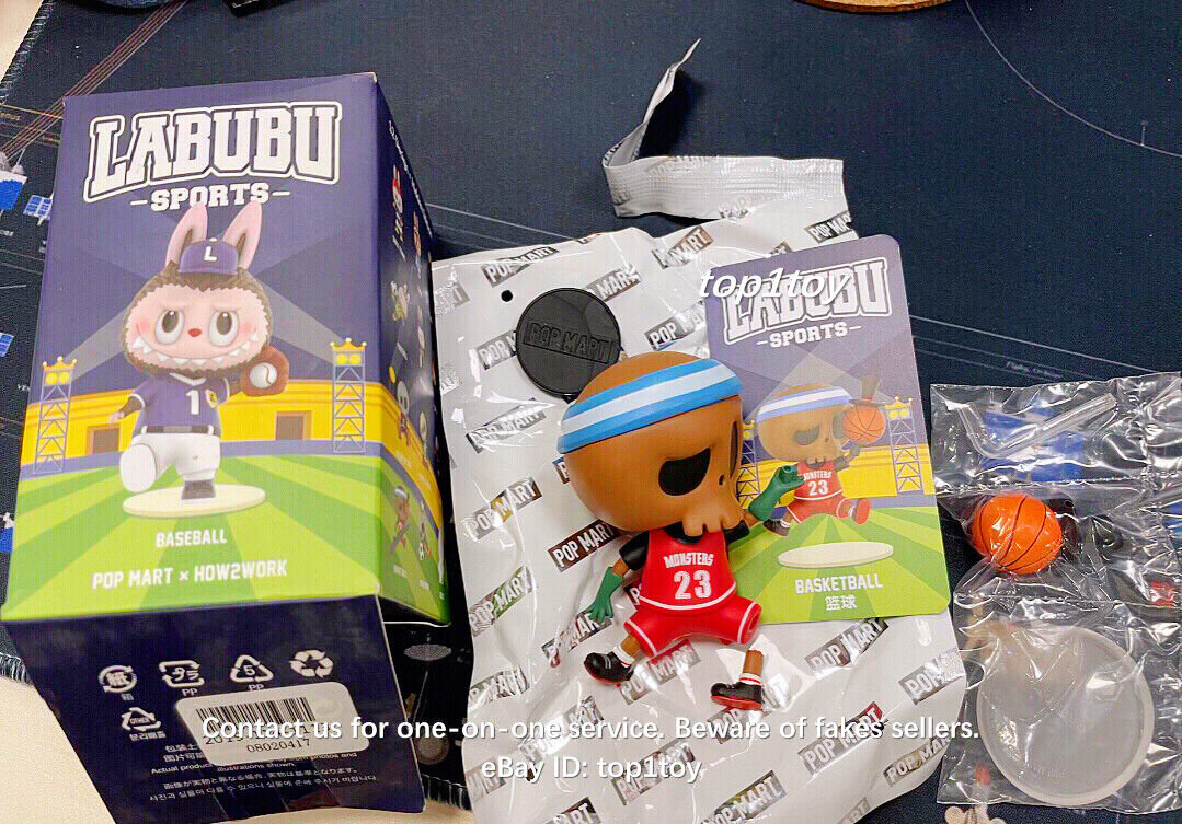 POP MART x HOW2WORK Labubu Sports Basketball Sofubi Mini