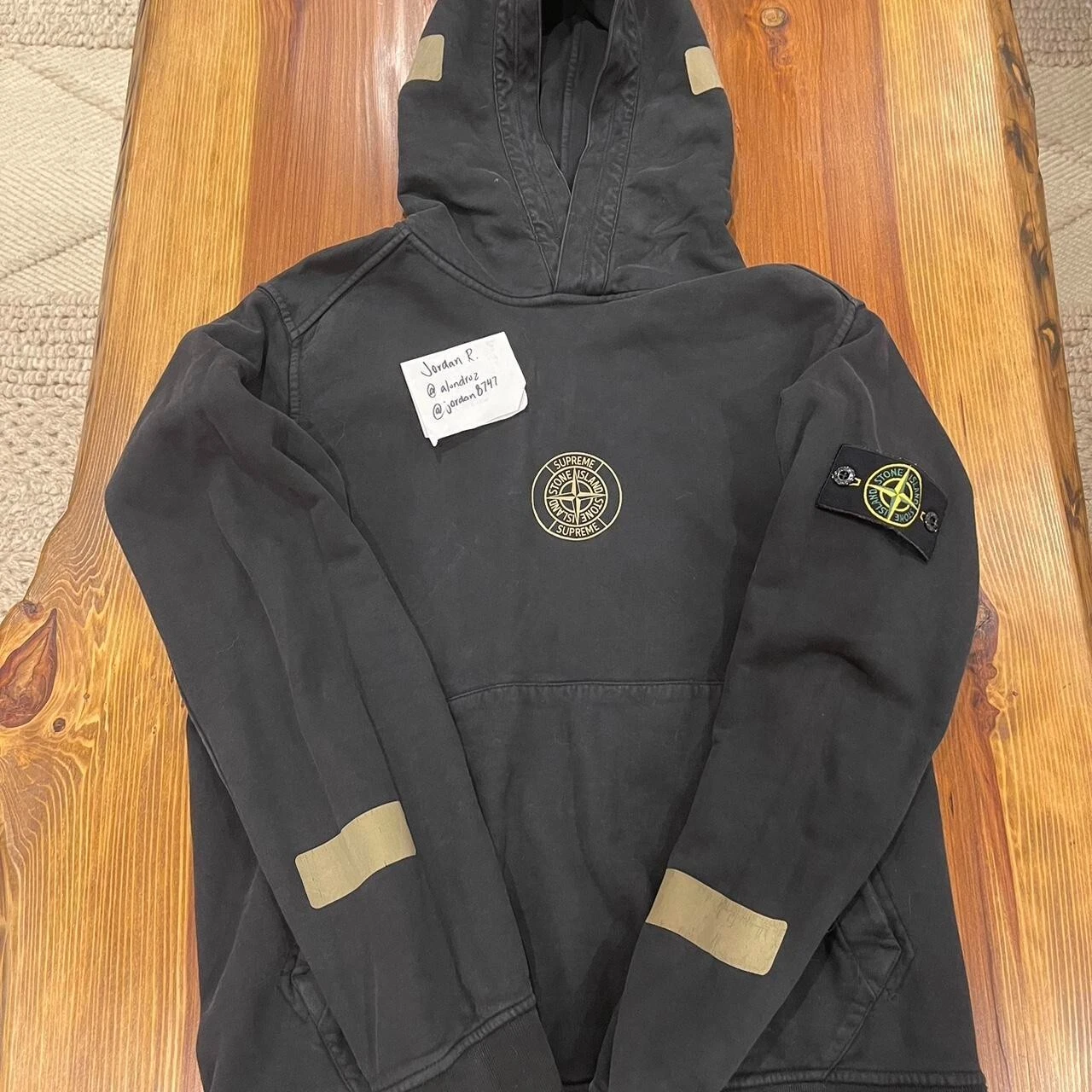 Pull à capuche réfléchissant Supreme Stone Island taille M