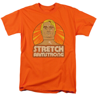 STRETCH ARMSTRONG ARMSTRONG BADGE Licensed Adult Men's Graphic Tee Shirt SM-3XL