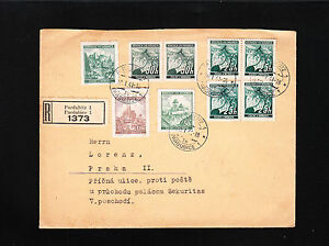 Germany Bohemia Moravia Registered 1373 Pardubitz J Vorlak Stamp Dealer Cover Ae Ebay