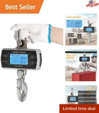 Precision 2200lb Digital Hanging Scale with Auto Shut-off for Farms & Industry