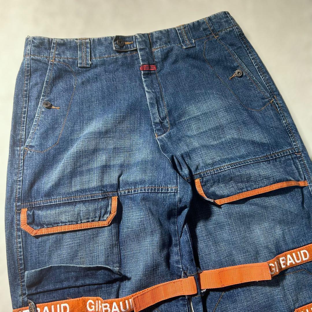 Girbaud Shuttle Pants Baggy Pants, Blue, Orange, W36 MARITHE