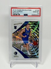 2018 Panini Revolution Luka Doncic Fractal RC PSA10 SP