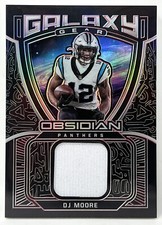 DJ Moore Obsidian Panthers 10/10 Galaxy Gear No. GG-DM 2021 Panini