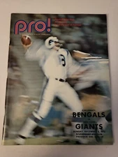 1972 December 2, Pro! Magazine, Bengals Vs Giants, (CP380)