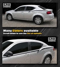 Decals for Dodge Avenger Javelin Side Stripes 2011 2012 2013 2014 Pro Motor