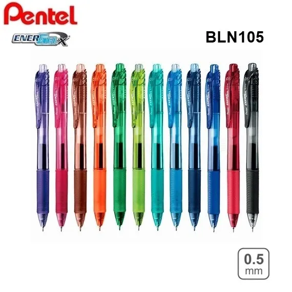 Sterkte Vier triatlon Pentel EnerGel-X Retractable Liquid Gel Pen 0.5mm BLN105 (Select) | eBay