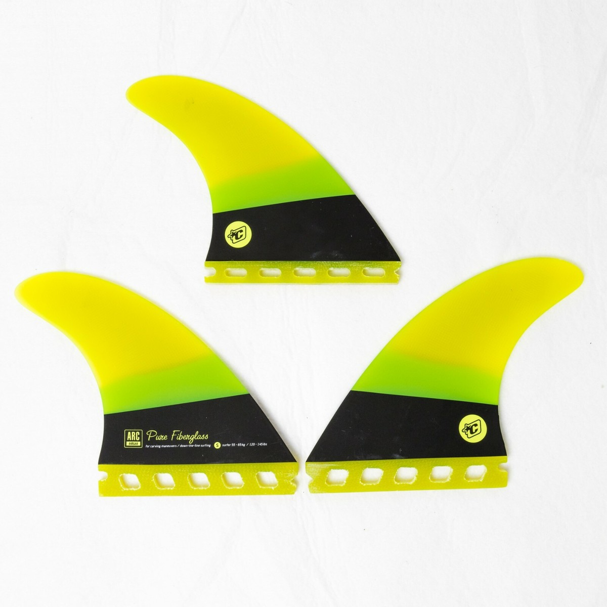 CREATURES ARC Medium Quad Set フィン Surfboard Fins Creatures Quad Arc Future white | Snowboard