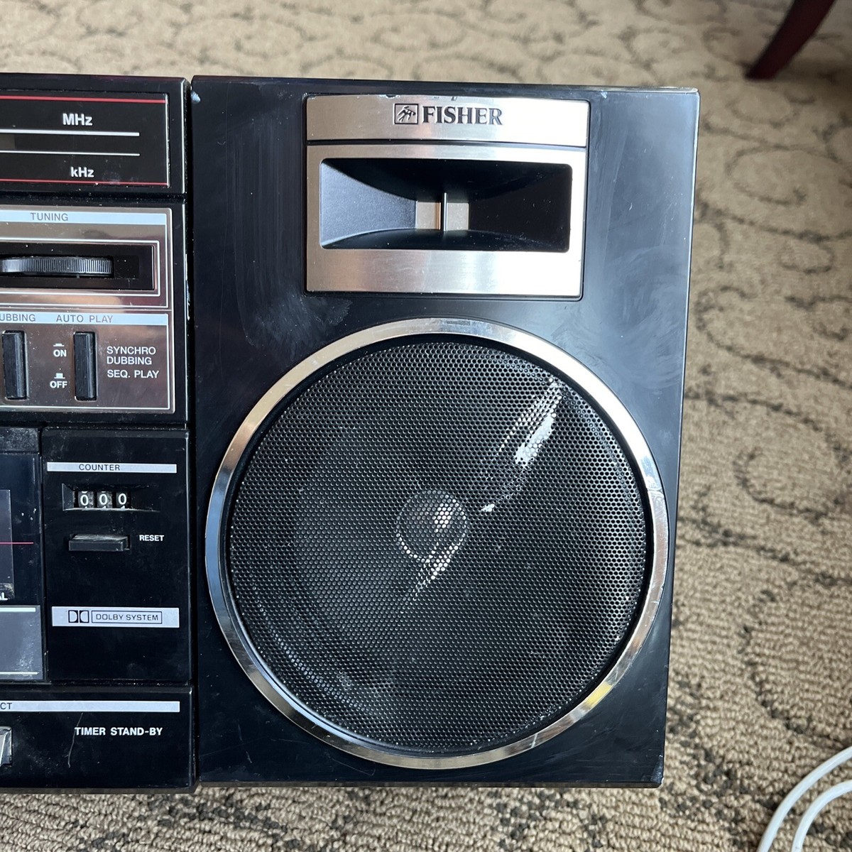 FISHER PH463 High Fidelity Boombox Radio Dual Cassette Vintage