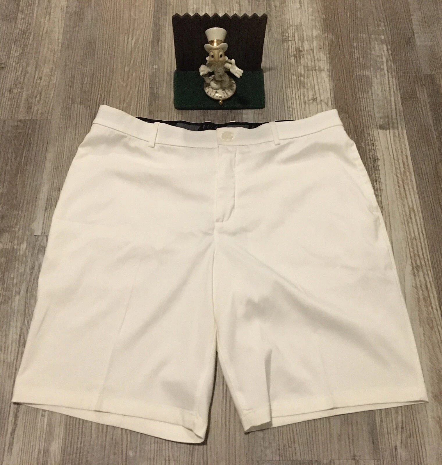 Nike Golf Performance Mens Cream Dri-Fit Size 36 Shorts Minimal Wear