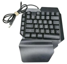 BlueFinger USB RGB One Hand Mechanical Gaming Keyboard Click Clack Works Great!