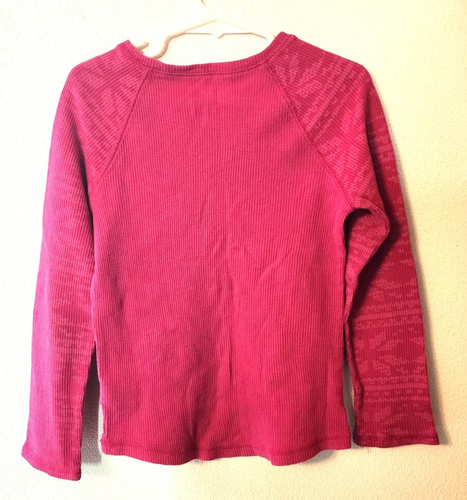 Arizona Jean Co. Girl's XL 6X Fusia Pullover Top Long Sleeve Crew Neck EUC K/139 - Picture 5 of 6