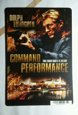 Command Performance Dolph Lundgren Mini Poster Backer Karte ( Nicht Ein DVD Film