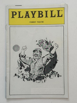 #ad Fiddler on the Roof Playbill Jan 1990 Topol Forrest Theatre Pre Broadway OBC $10.00