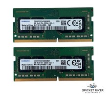 Lot of 2 - Samsung M471A1G44BB0-CWE 8GB 1Rx16 PC4-3200AA DDR4 SODIMM Laptop RAM