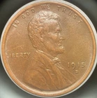 1915-D Higher Grade Uncirculated Lincoln Wheat 1C Cent Penny From Old Set BB18