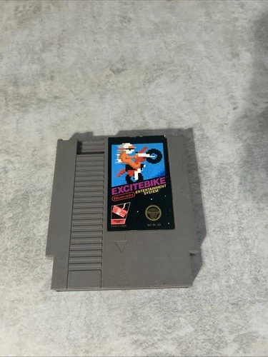 Excitebike Nintendo Entertainment System NES, 1985 Authentic Tested
