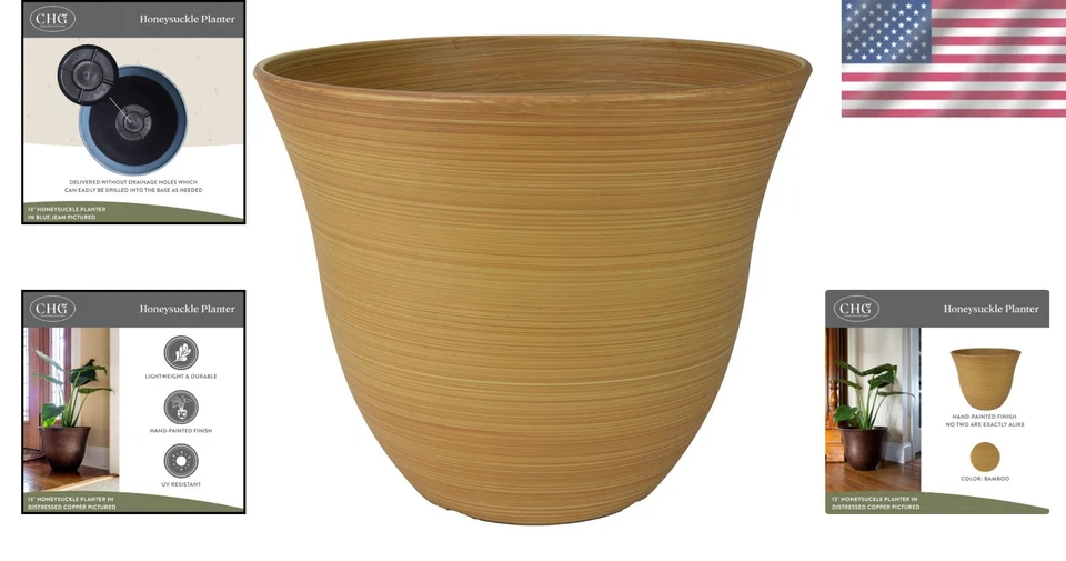 多功能树脂花盆 - 室内室外花盆 — 第 2/4 张图片