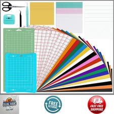 38PCS Cricut Joy Accessories Bundle Starter Kit Vinyl Sheets Tools Insert Card