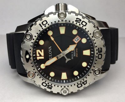 BULOVA Sea King 96B228 Taucheruhr 300m Saphirglas 262 kHz (schleichende Sekunde)