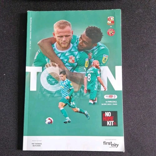 2022/23 Swindon Town vs Walsall Programme