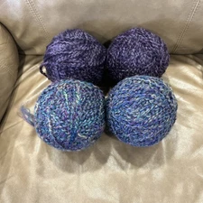 Lot of 4 Wool Yarn Lot.  Two Different Colors