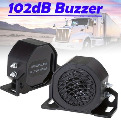 Universal Truck Backup Alarm Beeper 110dB - 12-24V DC Reversing Warning Horn