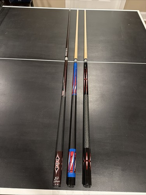 #ad Billiard Cues Set Of 3 Scorpion Aska And Eastpoint All Are 2 Piece Cues $125.00