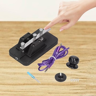 Morse Code Practice Oscillator Professional Mini Morse Code Key for Camping