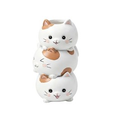 Adorable Stacked For Cat for Small Succulents and Air Plants Resin 10cm