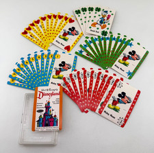 1964 Whitman Disneyland Disney Characters Playing Card Game Complete Case EUC