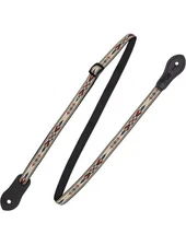 Leathers 1/2" Jacquard Weave Mandolin/Ukulele Strap with Dual Leather Strap P...