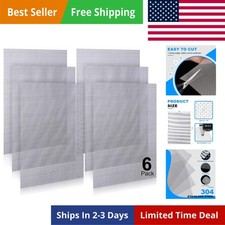 6 Pack 12X8 Inch 304 Stainless Steel Wire Mesh Screen, 1Mm Hole 20 Mesh