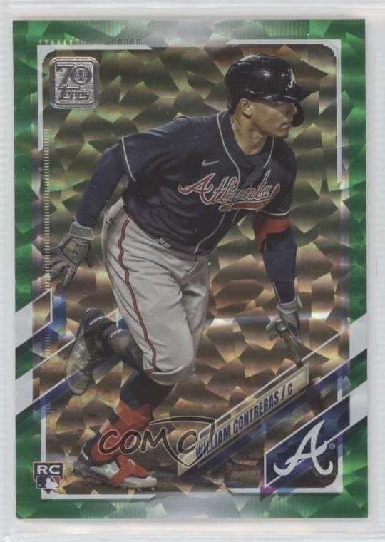 2021 Topps Green 429/499 William Contreras #390 zg6
