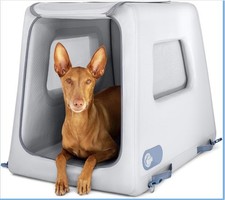 Diggs Eventure Inflatable Dog Portable Collapsible Pet Travel Kennel 34  Medium