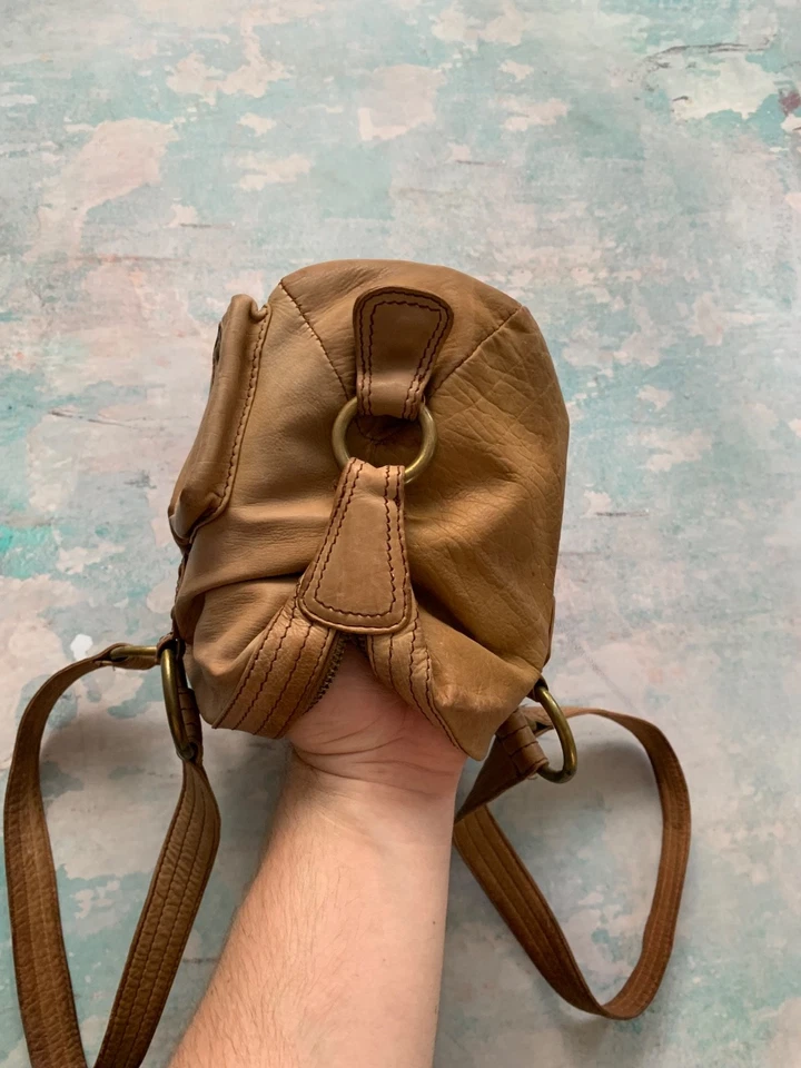 Women’s Shoulder Bag By Jennifer Lopez Leather Brown Double Handles Y2K Style - Image 4 of 4