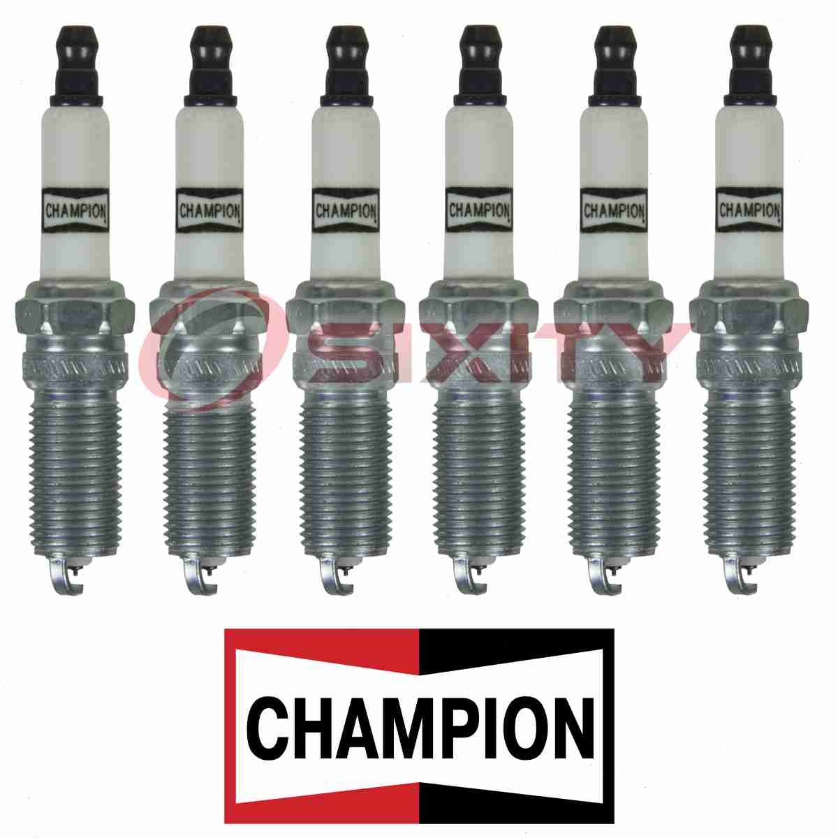 For Lincoln MKZ CHAMPION PLATINUM 6 pc Spark Plugs 3.5L 3.7L V6 2007-2016 d8