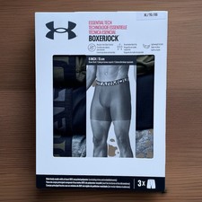 Under Armour Essential Tech Mesh Boxerjock Men  s XL 3 Pack 6  Green
