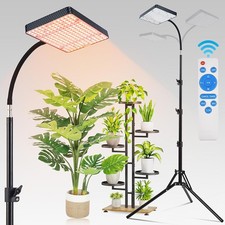 Grow Lights for Indoor Plants Full Spectrum with Stand LED Standing Plant Lights