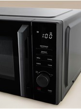 Black 23L Digital Microwave with Grill Countertop Quick‑Heat Oven