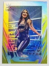 Roxanne Perez 2026 Topps Chrome WWE Yellow Refractor #/275