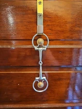 Western D Ring Snaffle Bit 5" With Flower Conchos