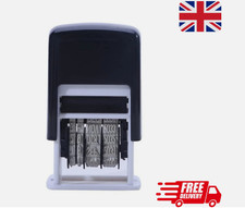 Date Stamp DIY Mini Self Inking Black Rubber Print Dater For Home Office